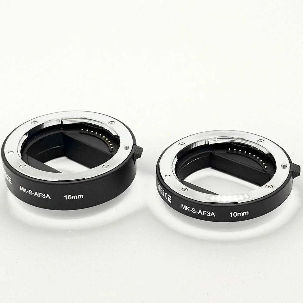 Meike Sony MK-S-AF3A Auto Focus Macro Extension Tube Set Photography 10mm 16mm